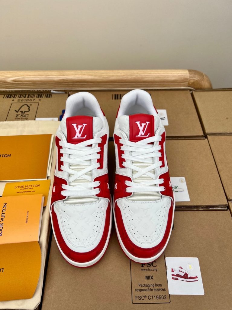 Louis Vuitton LV 54 Trainer Red White Sneaker