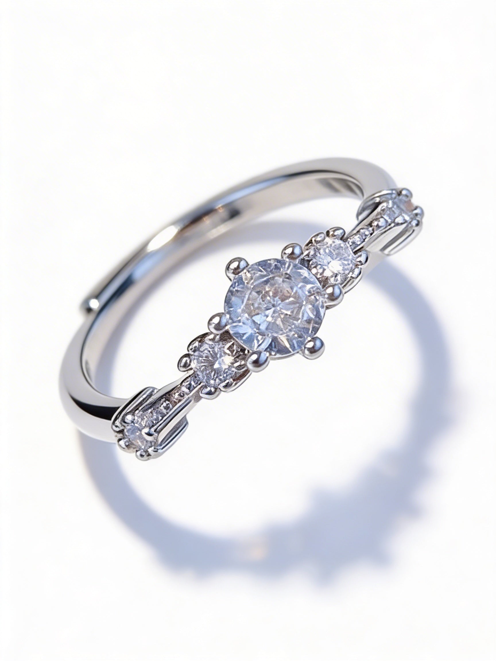 Stunning S925 Sterling Silver rings, set with certified moissanite stones.