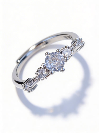 Stunning S925 Sterling Silver rings, set with certified moissanite stones.