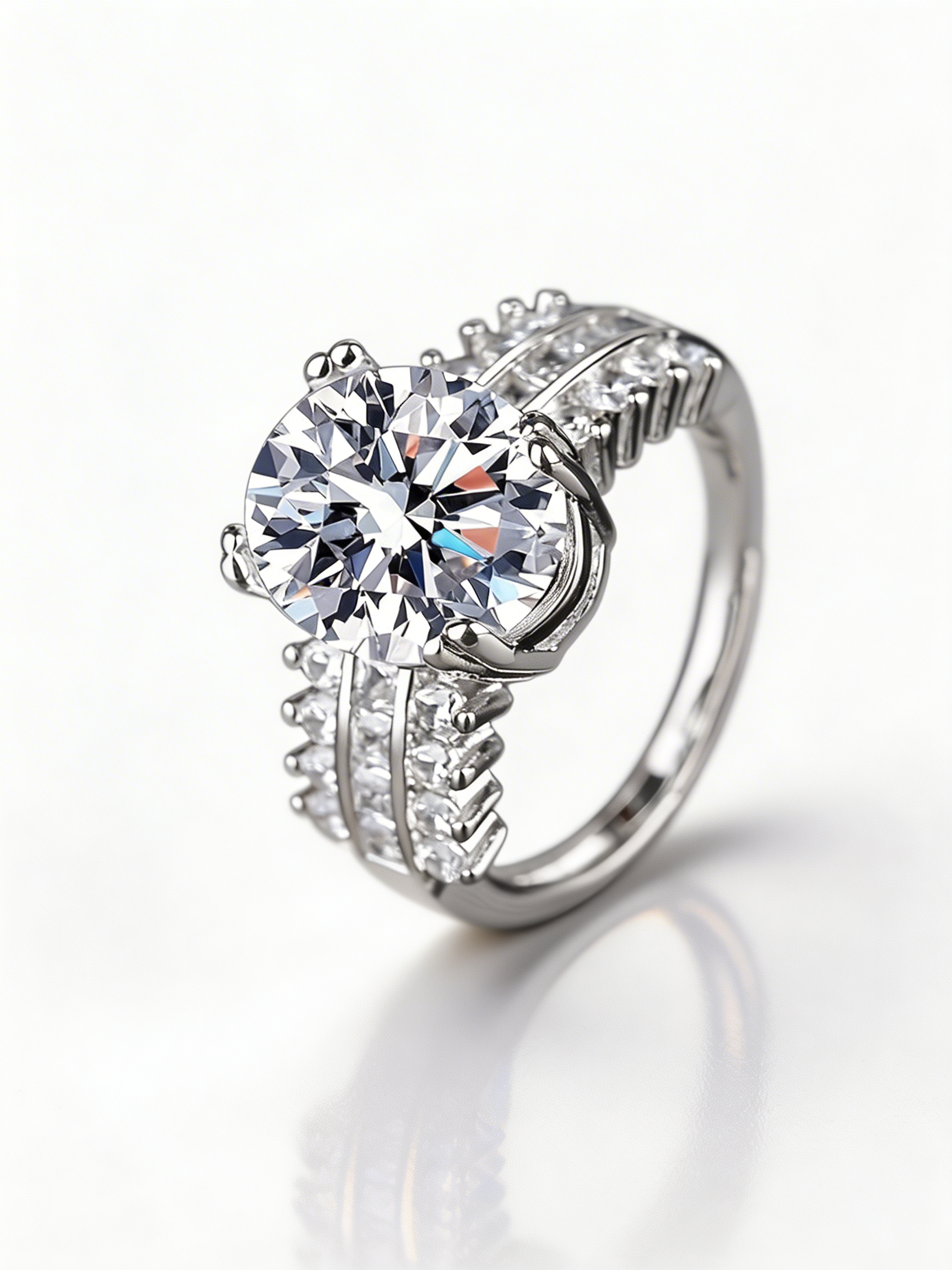 Sovereign™ 5CT Royal Ring – 925 Sterling Silver - foto 3