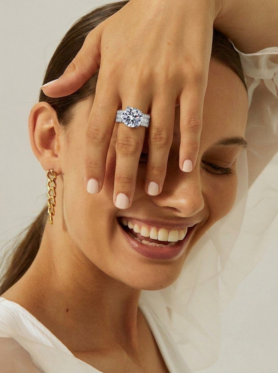 Sovereign™ 5CT Royal Ring – 925 Sterling Silver - foto 5