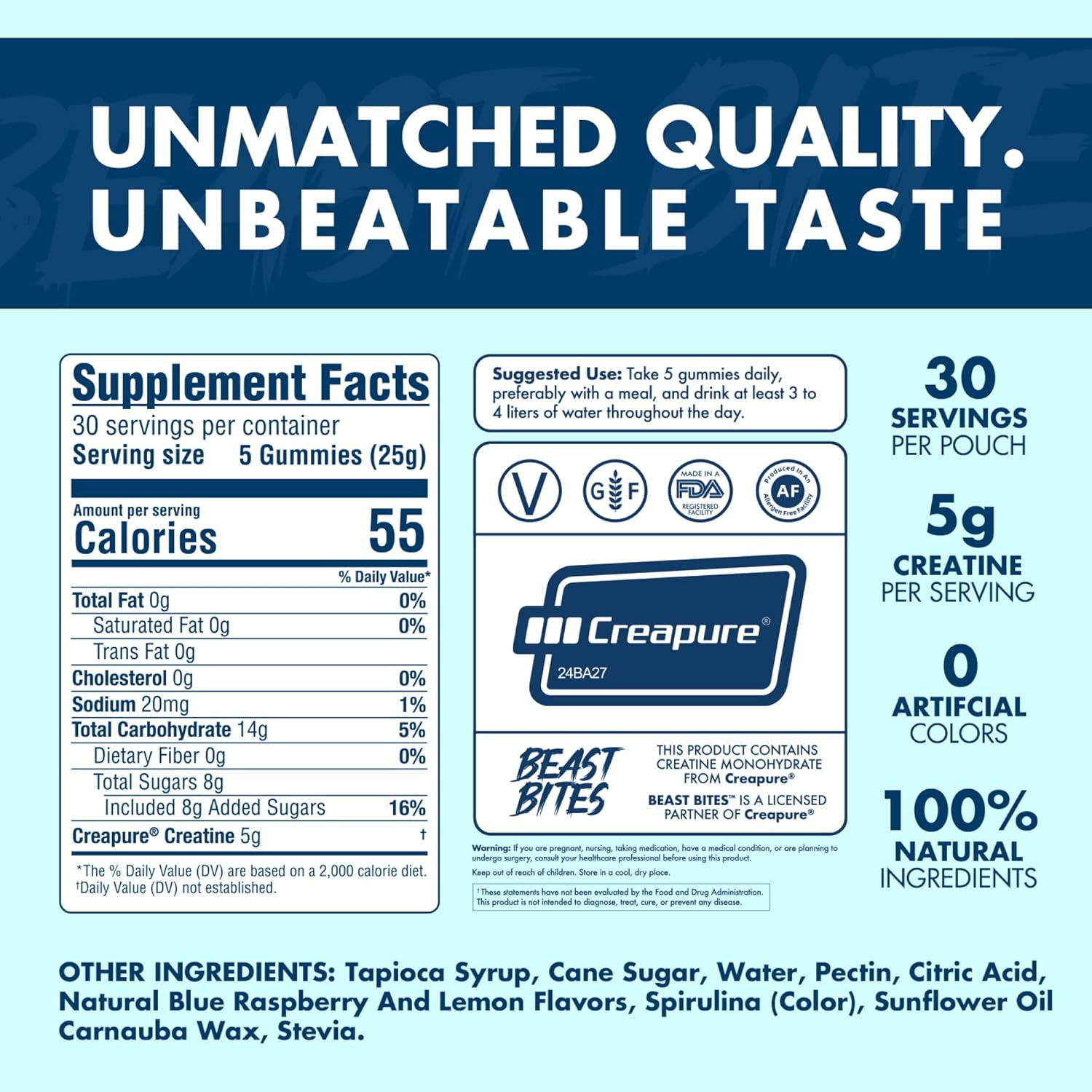 Beast Bites Power Gummies de creatina - imagem 6