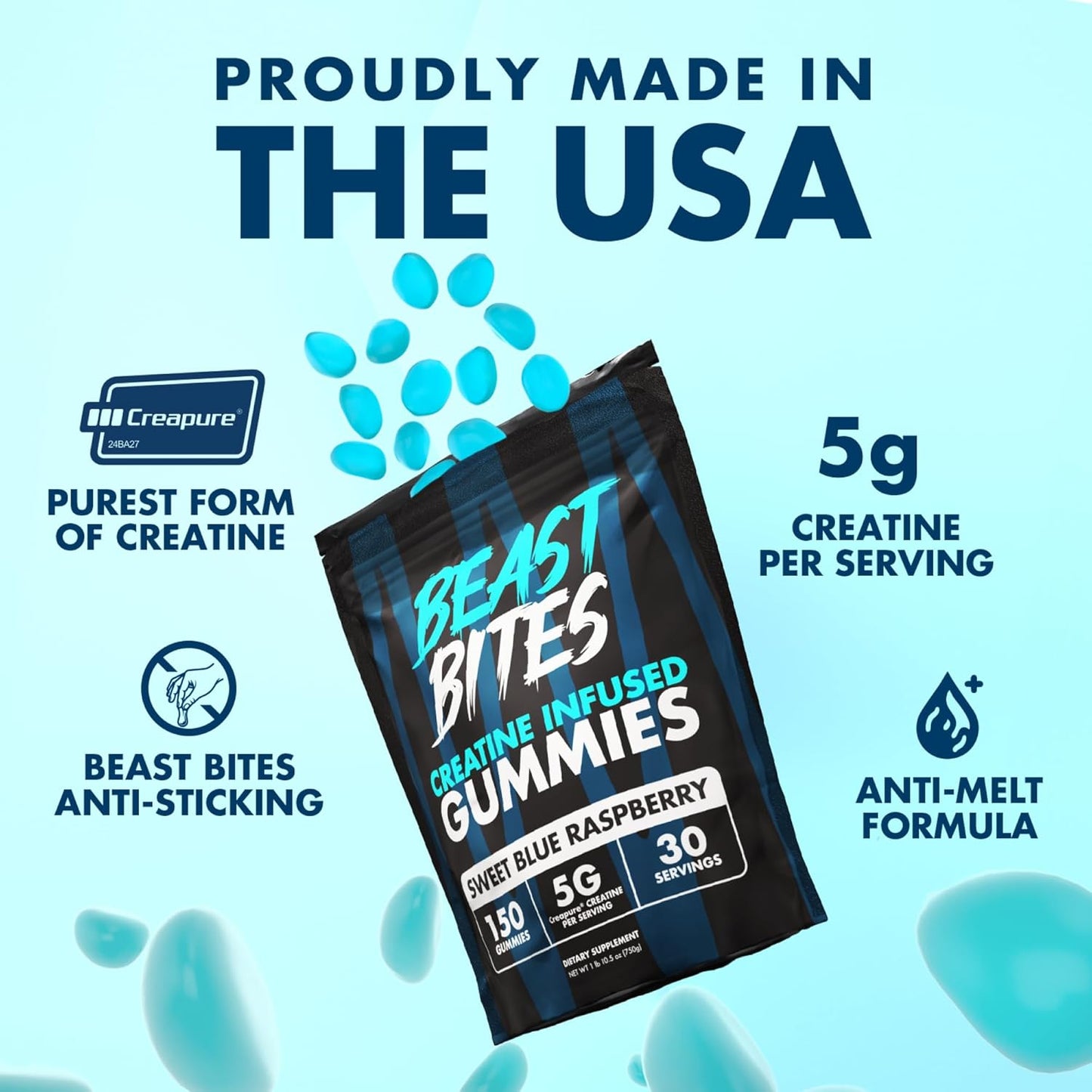 Beast Bites Power Gummies de creatina - imagem 2