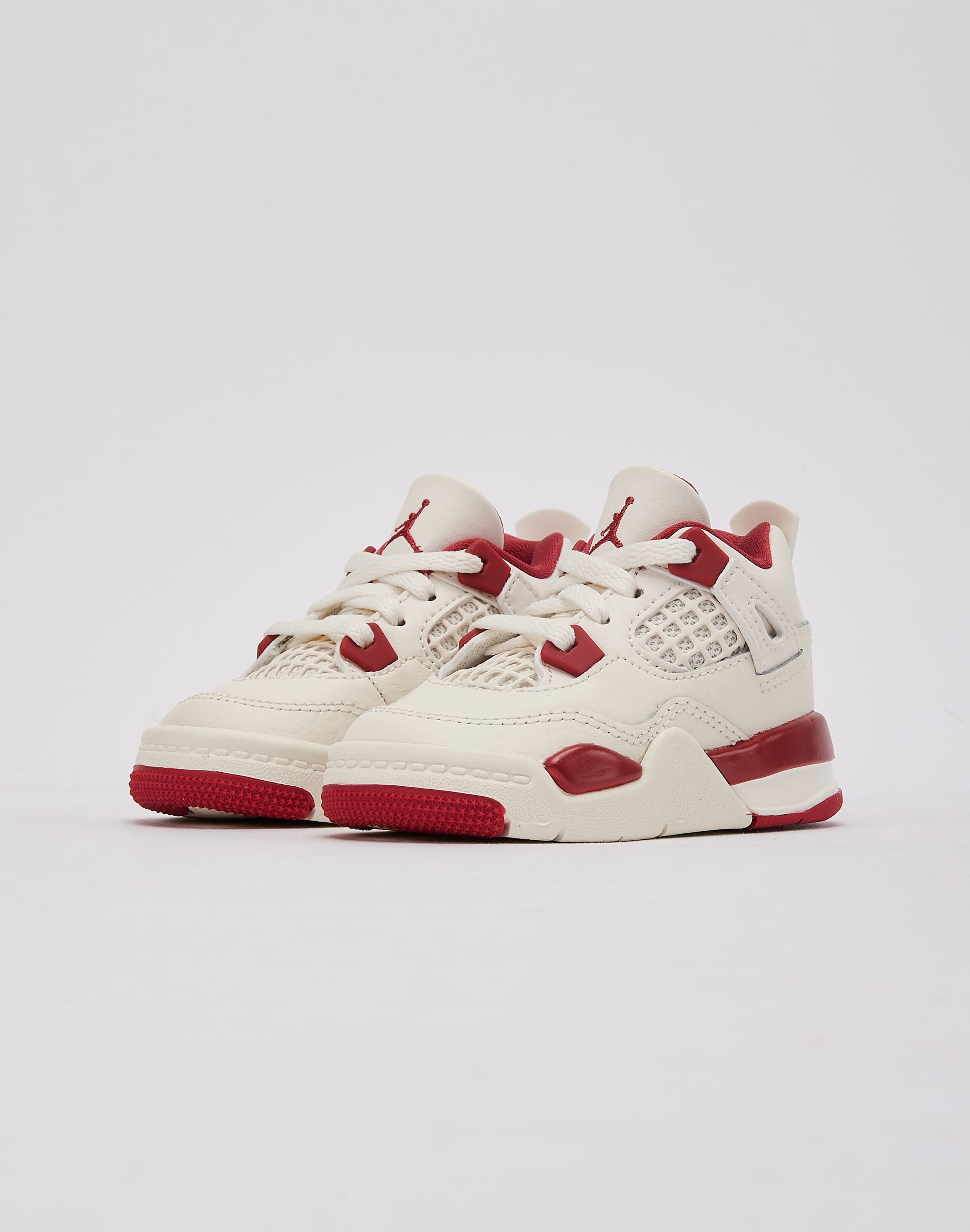 Jordan Air Jordan 4 Retro 'Pale Ivory and Tough Red' Toddler