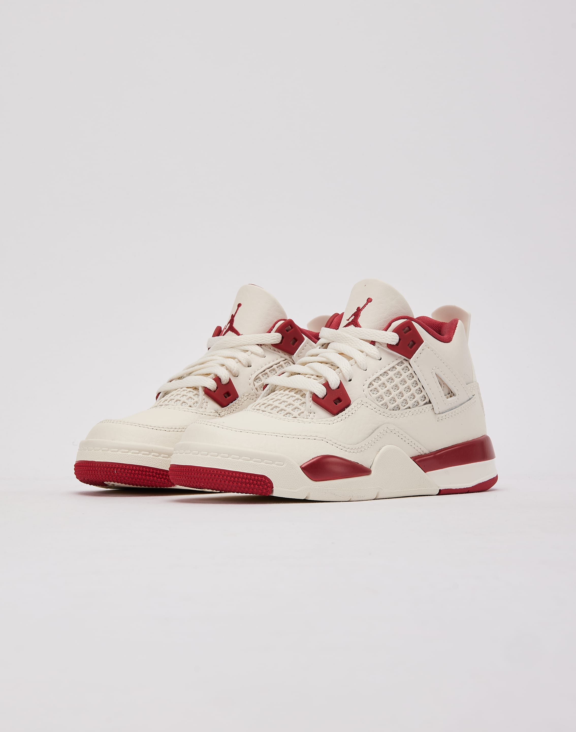 Jordan Air Jordan 4 Retro 'Pale Ivory and Tough Red' Pre-School