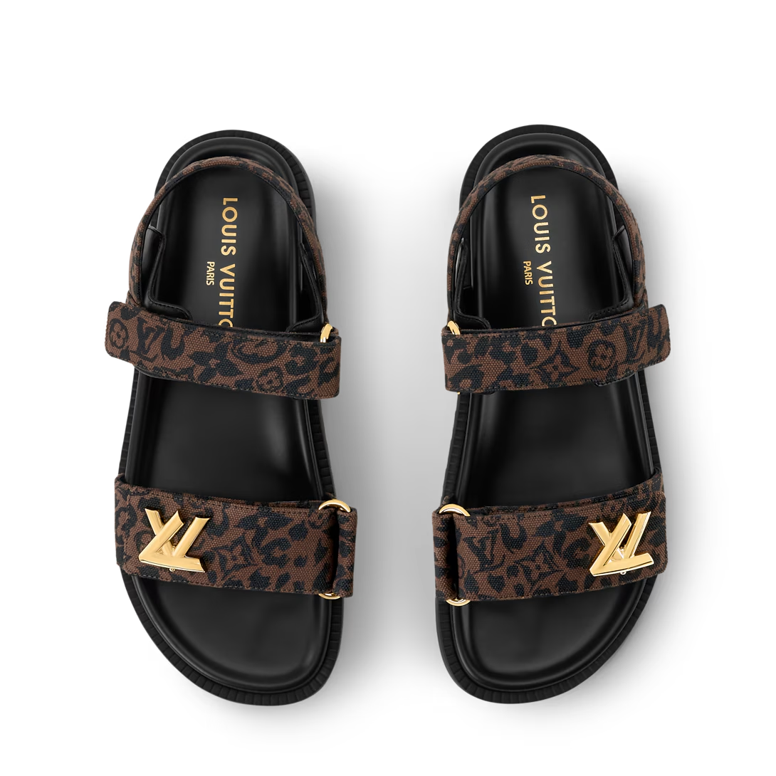 LV Sunset Comfort Sandals Brown