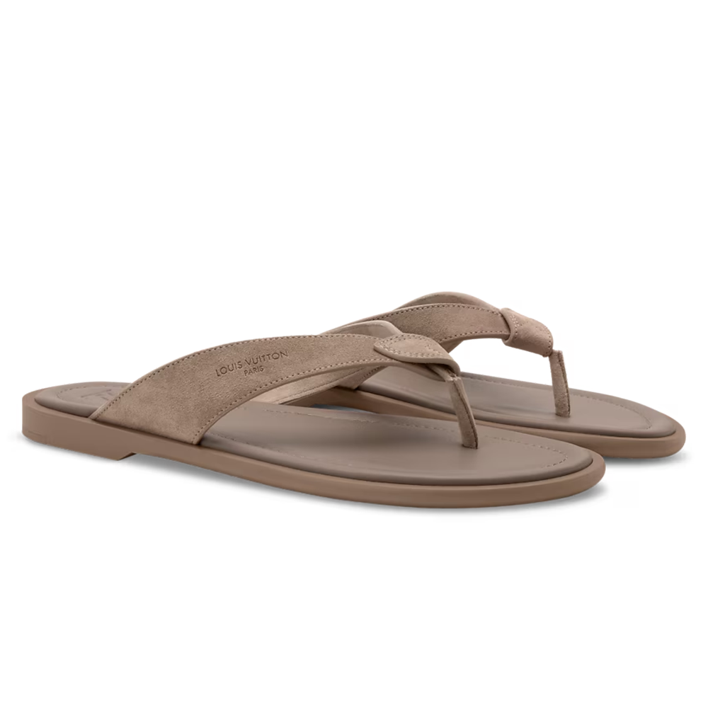 LV Sunset Thong Taupe Brown
