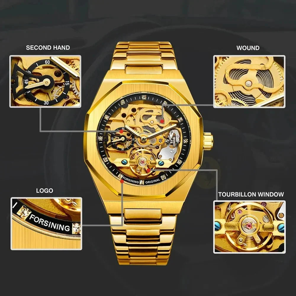 Forsining Luxury Skeleton Watch - foto 4