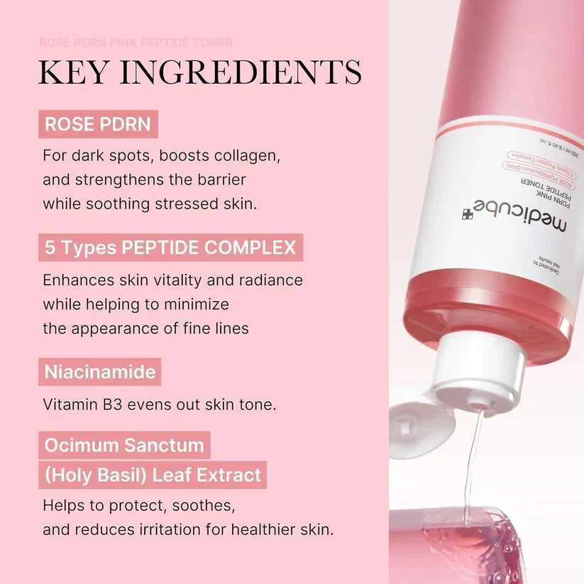 Medicube PDRN Rosa Cica Tônico Calmante 250ml - imagem 4