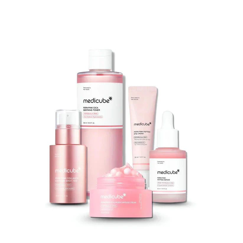 Conjunto de injeção rosa de peptídeo MEDICUBE PDRN