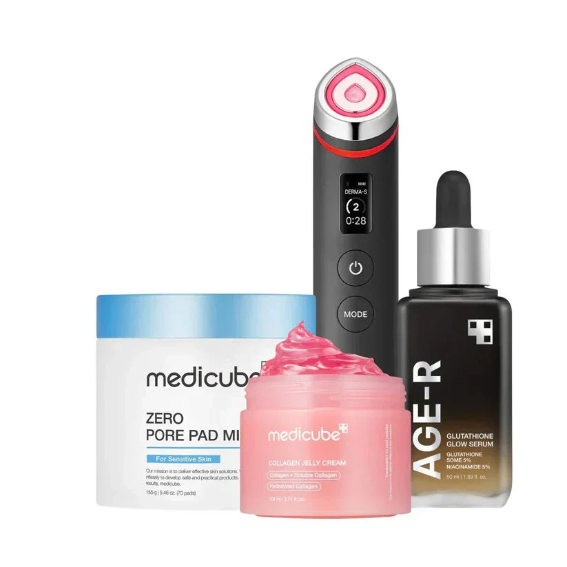 Conjunto MEDICUBE Ultimate Glow & Firmness 4 em 1