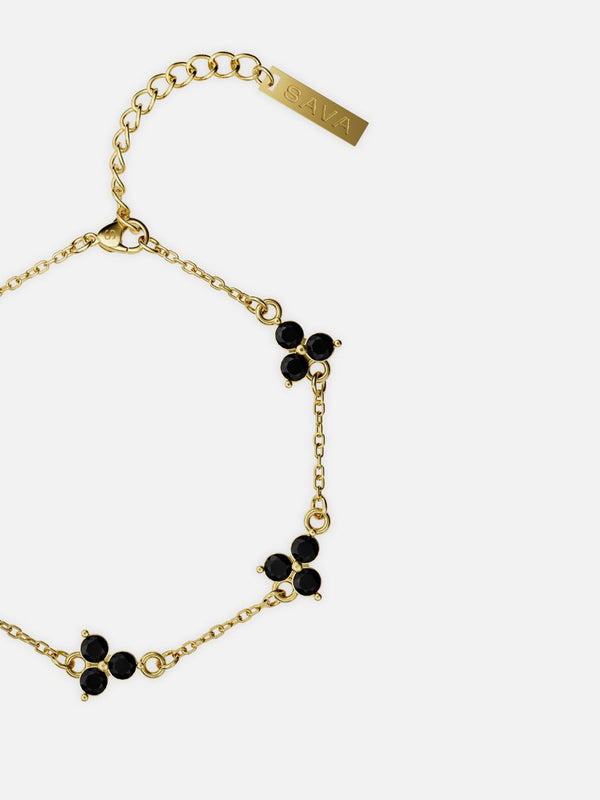 MIDNIGHT CLOVER BRACELET | 18K Gold