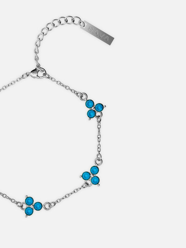 OCEAN CLOVER BRACELET | Silver