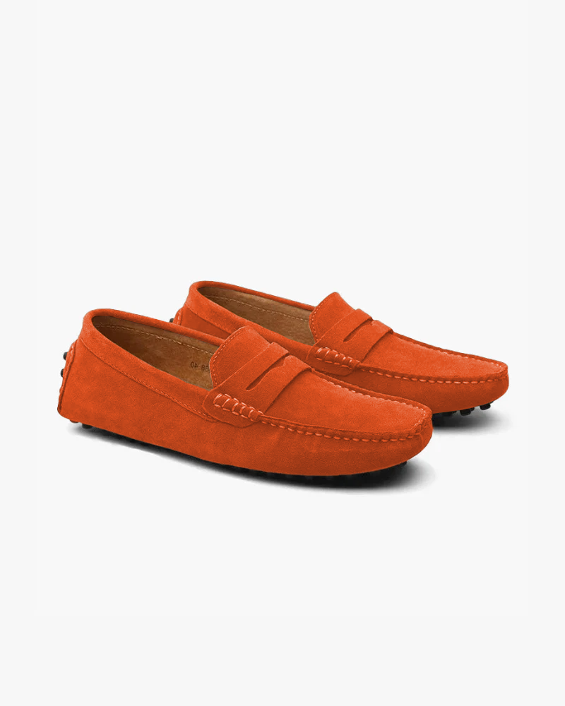 Suede Driver Loafers - foto 9