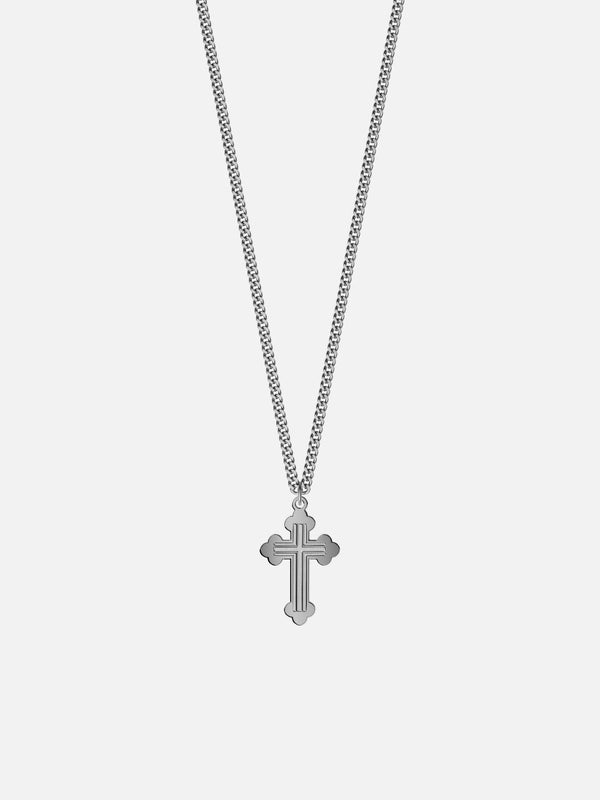 ORTHODOX CROSS CHAIN | Silver