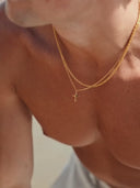 CROSS CHAIN | 18K Gold