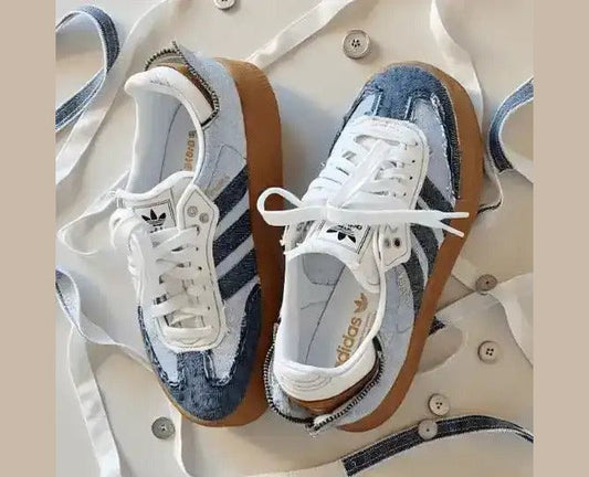 Adidas Samba Silver Metallic Cracked Leather (Special Edition)