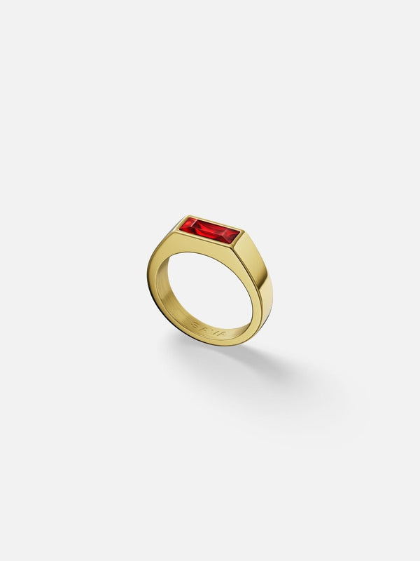 RED COMO RING | 18K Gold