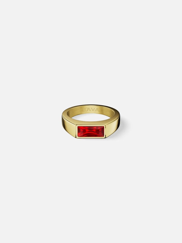 RED COMO RING | 18K Gold