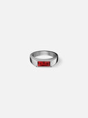 RED COMO RING | Silver