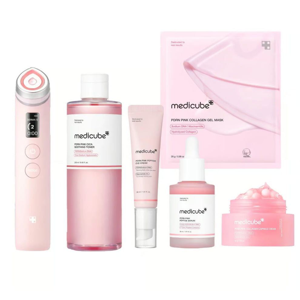 Conjunto MEDICUBE PDRN Peptide Booster Pro Rosa