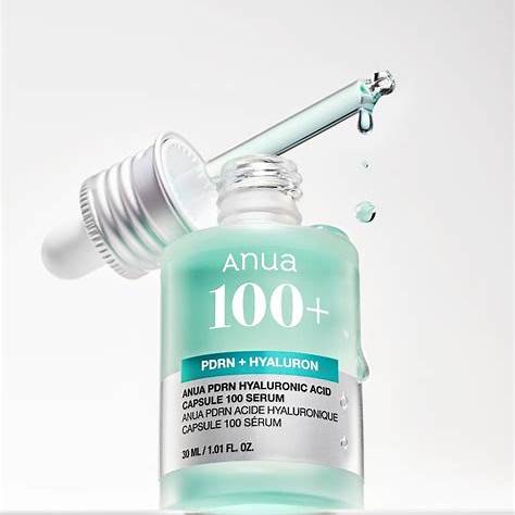 Conjunto de soro com cápsula de ácido hialurônico ANUA PDRN 100 - imagem 3