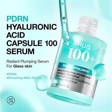 Conjunto de soro com cápsula de ácido hialurônico ANUA PDRN 100 - imagem 4