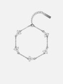 WHITE CLOVER BRACELET | Silver